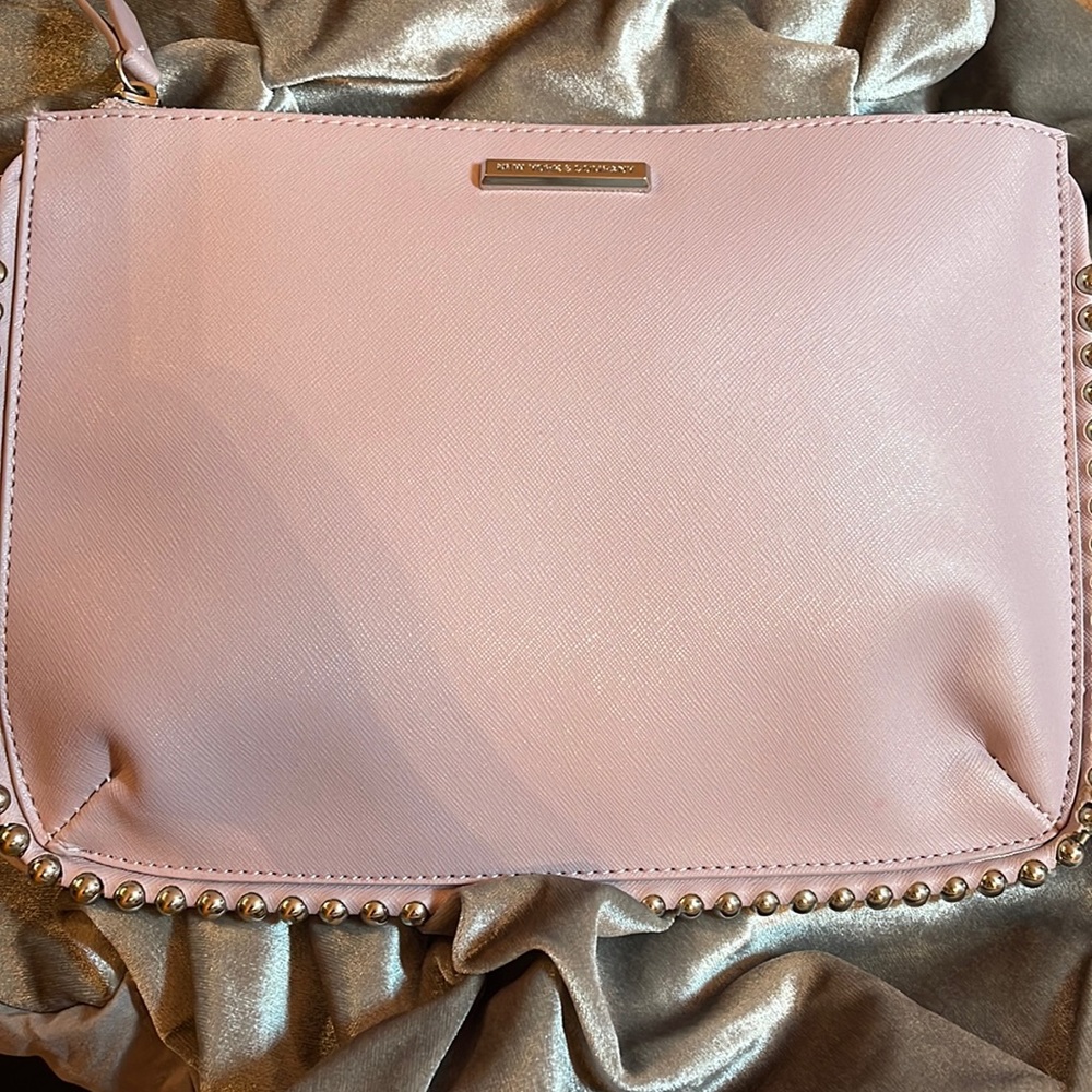 NEW Large New York & Co clutch in Lilac/Lavender